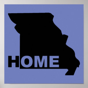 Missouri Thuis Weg Van Staat Poster Bord