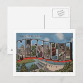 Missouri (Uitzicht Dam) - Grote letterscènes Briefkaart (Voorkant / Achterkant)