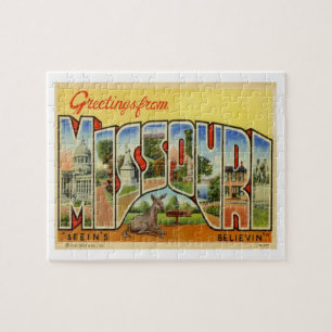 Missouri Vintage Travel Legpuzzel