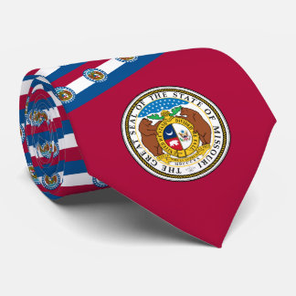 Missouri vlag & embleem, vlag van Missouri Stropdas