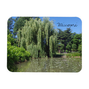 Missouri Weeping Willow op Pond Magneet