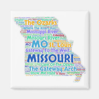 Missouri Word Cloud Magneet