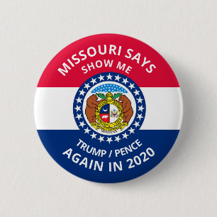 Missouri zegt Show me Ronde Button 5,7 Cm
