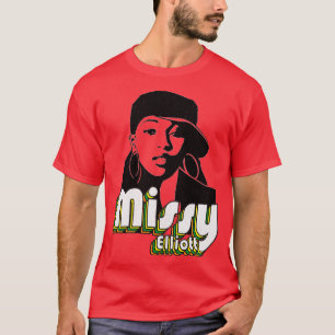 Missy Elliott  Fanart Kleur T-shirt