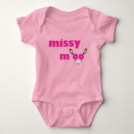 Missy Moo Cow Logo Roze Romper