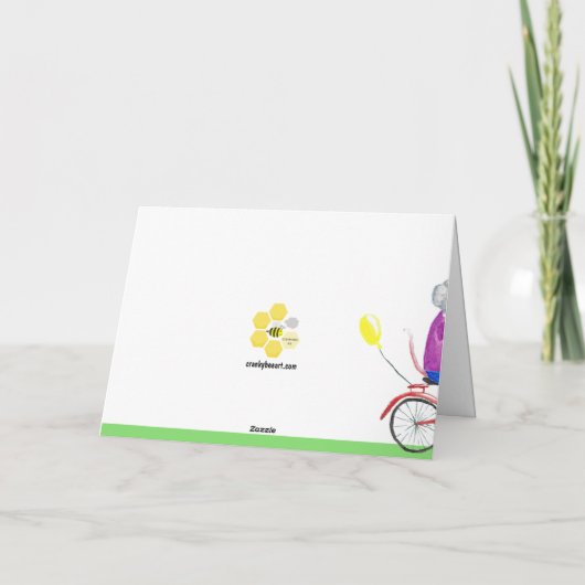 Missy Mouse avec une carte "Juste parce que" (Dos)