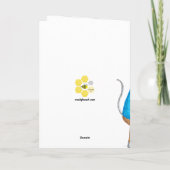 Missy Mouse tenant une carte "Juste parce que" (Dos)