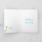 Missy Mouse tenant une carte "Juste parce que" (Intérieur)