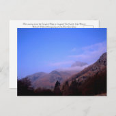 Mist boven de Langdale Pikes Briefkaart (Voorkant / Achterkant)
