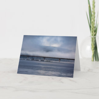 Mist die op de brug zit bedankkaart