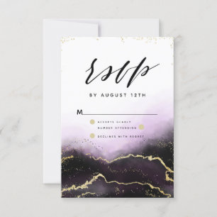 Mist éthéré Ombre Améthyste Moody doré RSVP
