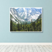 Mist Herfst Trail, King's Canyon National Park, CA Canvas Afdruk (Insitu (Houten vloer))