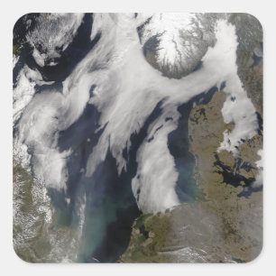 Mist in Noord-Zee Vierkante Sticker