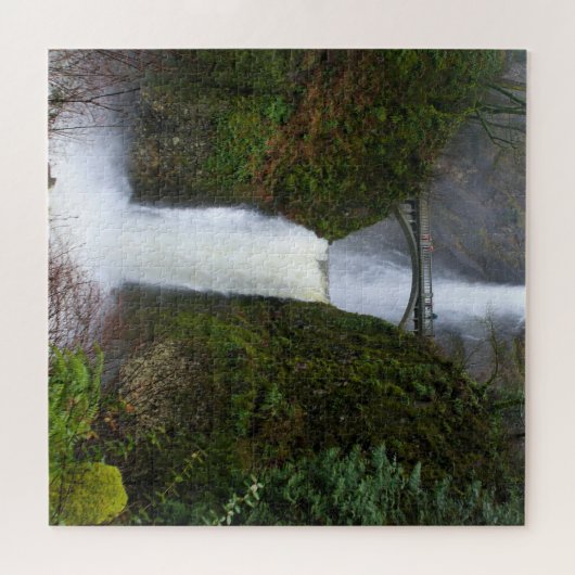 Mist & Mist of Multnomah Herfsten, Oregon - 20x20  Legpuzzel (Horizontaal)
