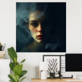 “Mist of Melinoë” – A Spectral Portrait Poster (Thuiskantoor)