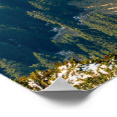 Mist op een eenzaam herfstveld poster (Hoek)