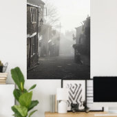 Mist op Haworth Main Street Poster (Thuiskantoor)