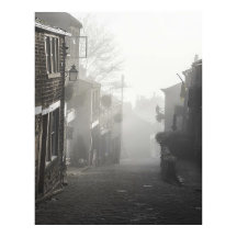 Mist op Haworth Main Street