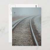 Mist op het trackbriefkaart briefkaart (Voorkant / Achterkant)