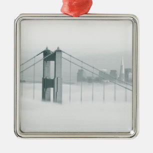 Mist rolt door de baai van San Francisco 2 Metalen Ornament