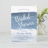 Mist van Lake Harbor | Bruidsdouche uitnodiging (Staand voorkant)