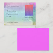 mist visitekaartje (Voorkant / Achterkant)