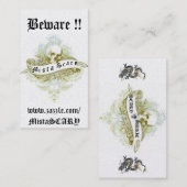 Mista SCARY Skull Banner Profile Visitekaartje (Voorkant / Achterkant)