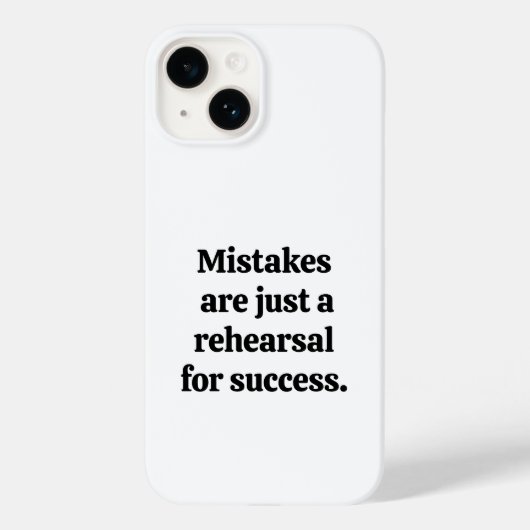 Mistakes iPhone Case (Achterkant)