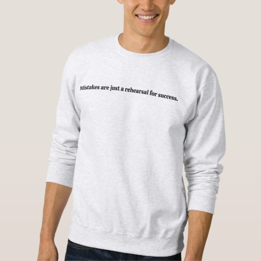 Mistakes Mannen Basic Sweatshirt (Voorkant)