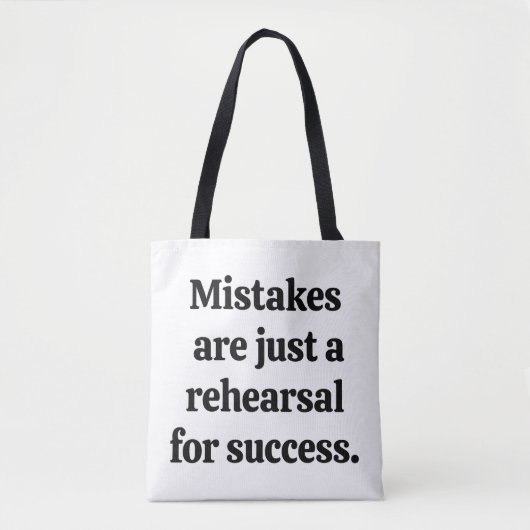 Mistakes schoudermachine Canvas tas (Voorkant)