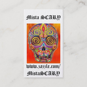 MistaSCARY Happy Sugar Skull Profile Visitekaartje