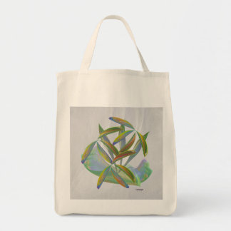 Mistbladen in mist tote bag
