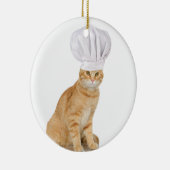 Mister Cat Chef voor u Keramisch Ornament (Rechts)