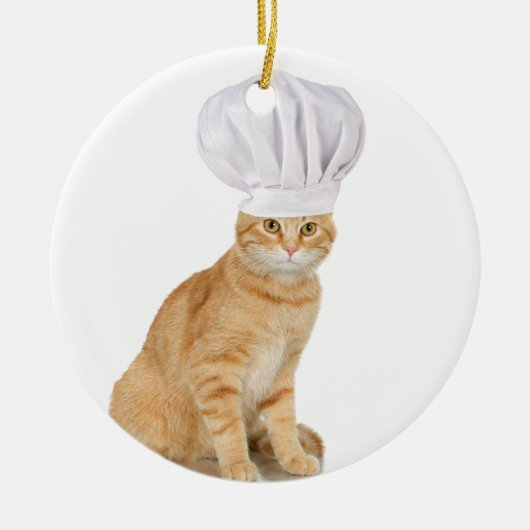 Mister Cat Chef voor u Keramisch Ornament (Voorkant)