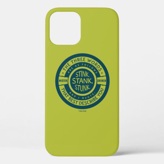 Mister Grinch | Stink Stank Stunk Quote Case-Mate iPhone Case (Achterkant)