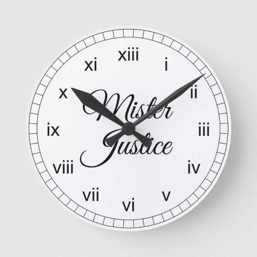 Mister Justice Ronde Klok (Voorkant)