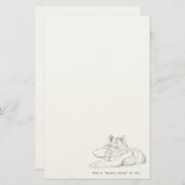 Mister Kitty Cat Stationery Briefpapier (Voorkant / Achterkant)