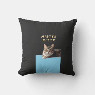 Mister Kitty – Ontwerp van een schattig kattenpers Kussen