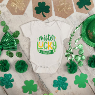 Mister Lucky Charm St. Patricks Day Romper