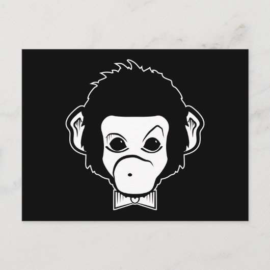 mister monkey briefkaart (Voorkant)