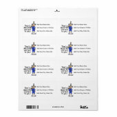 Mister Old Fart Birthday Humor Etiket (Full Sheet)