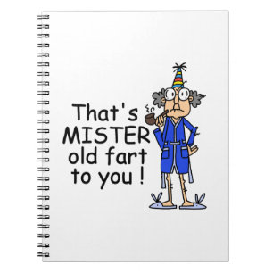Mister Old Fart Birthday Humor Notitieboek