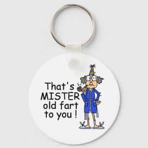 Mister Old Fart Birthday Humor Sleutelhanger