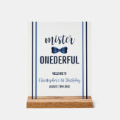 Mister Onederful Bow Cravate 1er anniversaire (Recto)