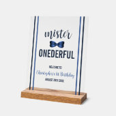 Mister Onederful Bow Cravate 1er anniversaire (Angle)
