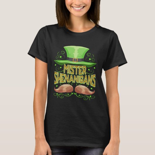 Mister Shenanigans St Patricks Day Irish Party T-shirt (Voorkant)