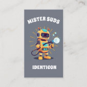 MISTER SUDS WASH with QR code Visitekaartje (Voorkant)