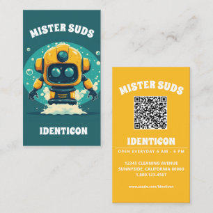 MISTER SUDS WASS met QR-code Visitekaartje