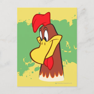 misthoorn die omlaag kijkt briefkaart