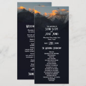Mistic Mountain Dark Wedding-programma (Voorkant / Achterkant)